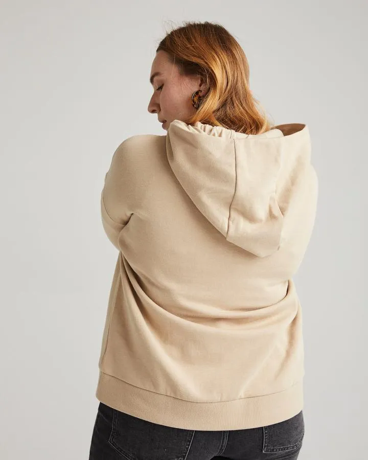 Richer Poorer Rec Fleece Hoodie Sandstorm Nude