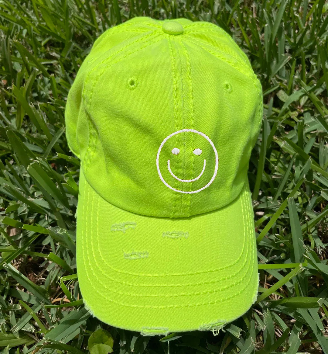 Smily face Vintage Baseball Cap