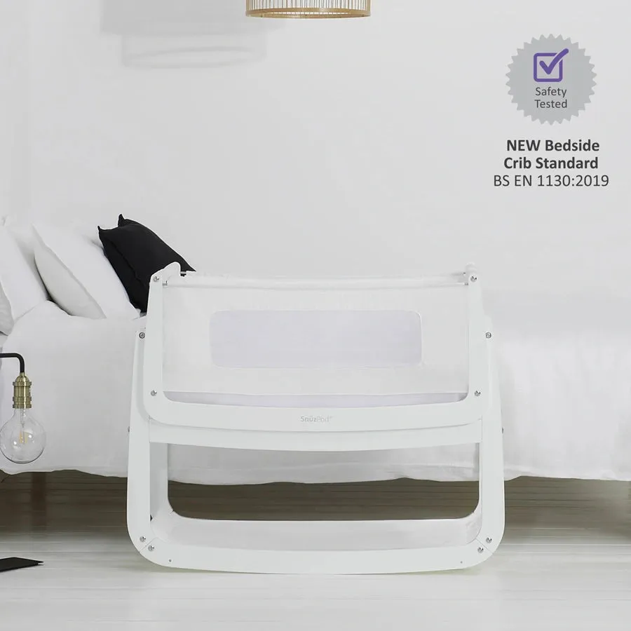 SnuzPod4 Bedside Crib (White)