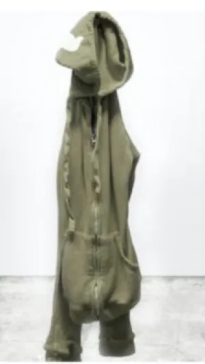 SUPERFLUFF lux zip hoodie Wet sand