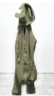 SUPERFLUFF lux zip hoodie Wet sand