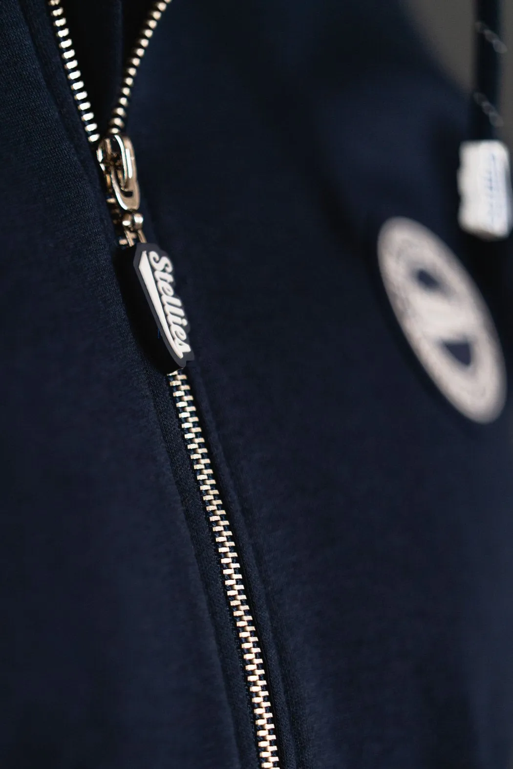 The Luxe Zip-Up Fleece Hoodie in Navy