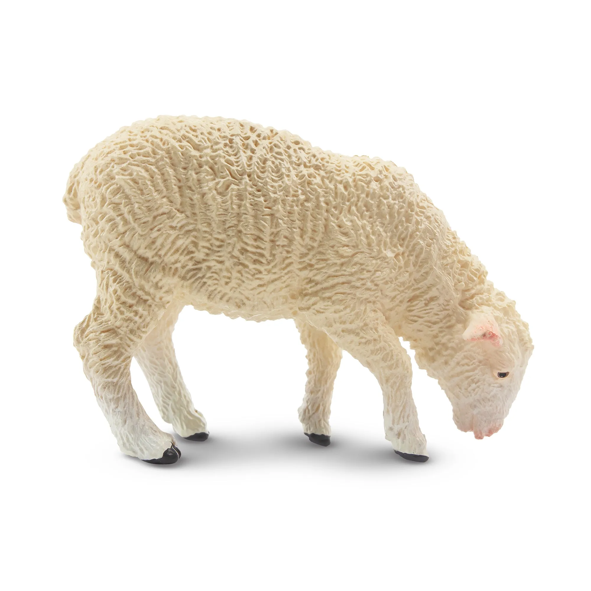 Toymany Foraging White Lamb Figurine Toy