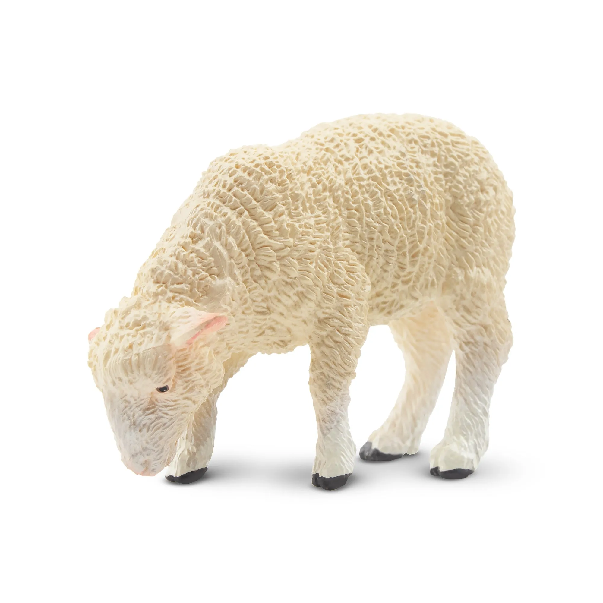 Toymany Foraging White Lamb Figurine Toy