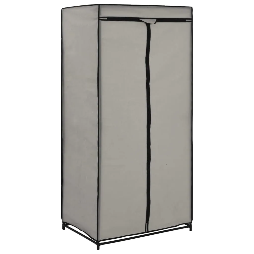 Wardrobes 2 pcs Grey 75x50x160 cm